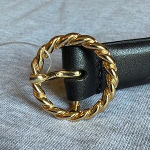 Abercrombie & Fitch Black and Tan Belt